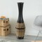 Uniquewise Elegant 34-inch-tall Trumpet Style Floor Vase - Bamboo Rope Accent, Brown Modern Statement Vase QI004079 - alternate 3